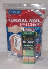 ELAIMEI Nail Strengthener Patch & Liquid Set with Tea Tree Oil Nano Silver 60ml