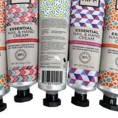 (5) Jenna Hipp Essential Nail and Hand Cream Lotion Nourishing 4oz Shea Butter