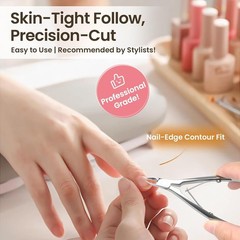 Cuticle Trimmer for Mani and Pedi, Stainl Steel Cuticle