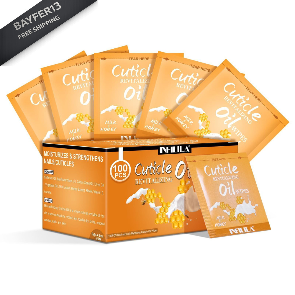 NXJ INFILILA Cuticle Oil for Nails 3.3 Fl Oz, 100Pcs Mini 3 Oz (Pack of 1)
