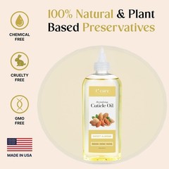 Luxury Sweet Almond Cuticle Oil – 8oz Spa Treatment for Healthy Nails