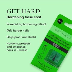 Nails Inc Get Hard, Hardening Base Coat, Retinol, Nail Strenthening, No…