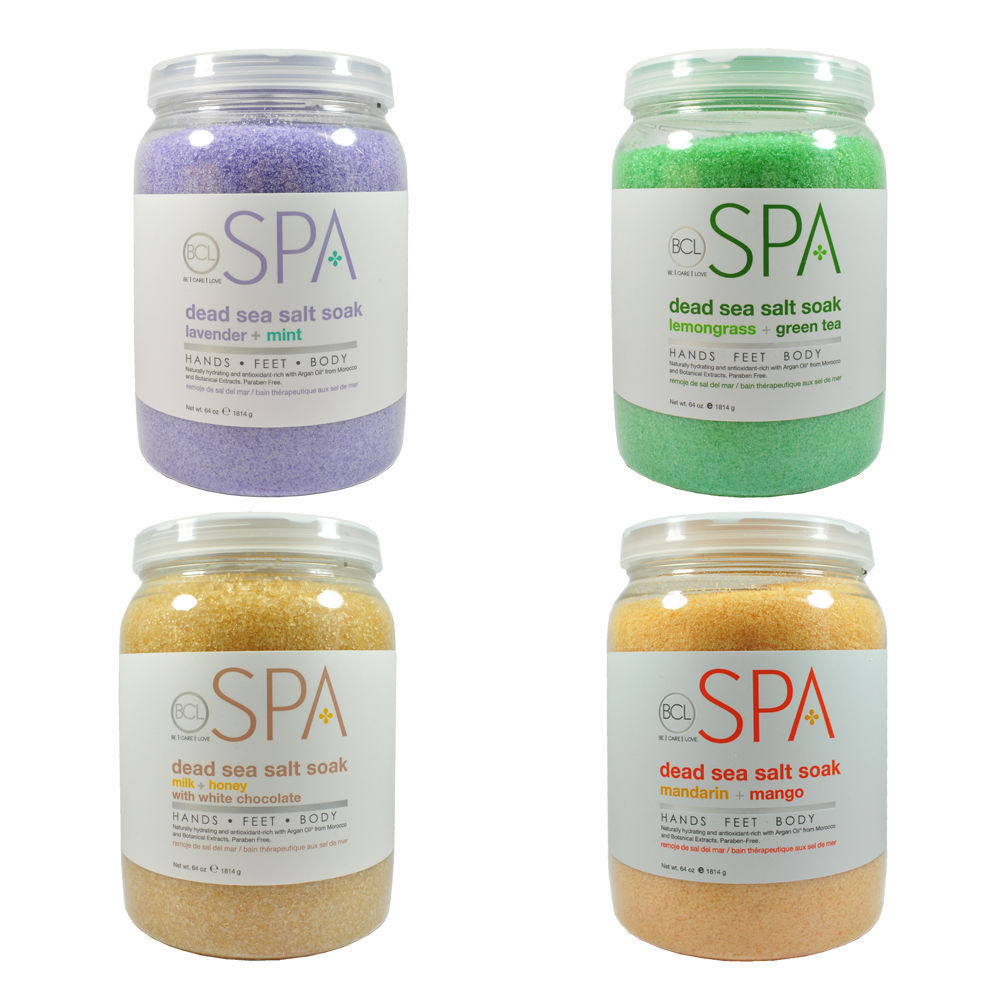 BCL Spa Organic Pedicure Spa Dead Sea Salt 64oz – Choose Yours