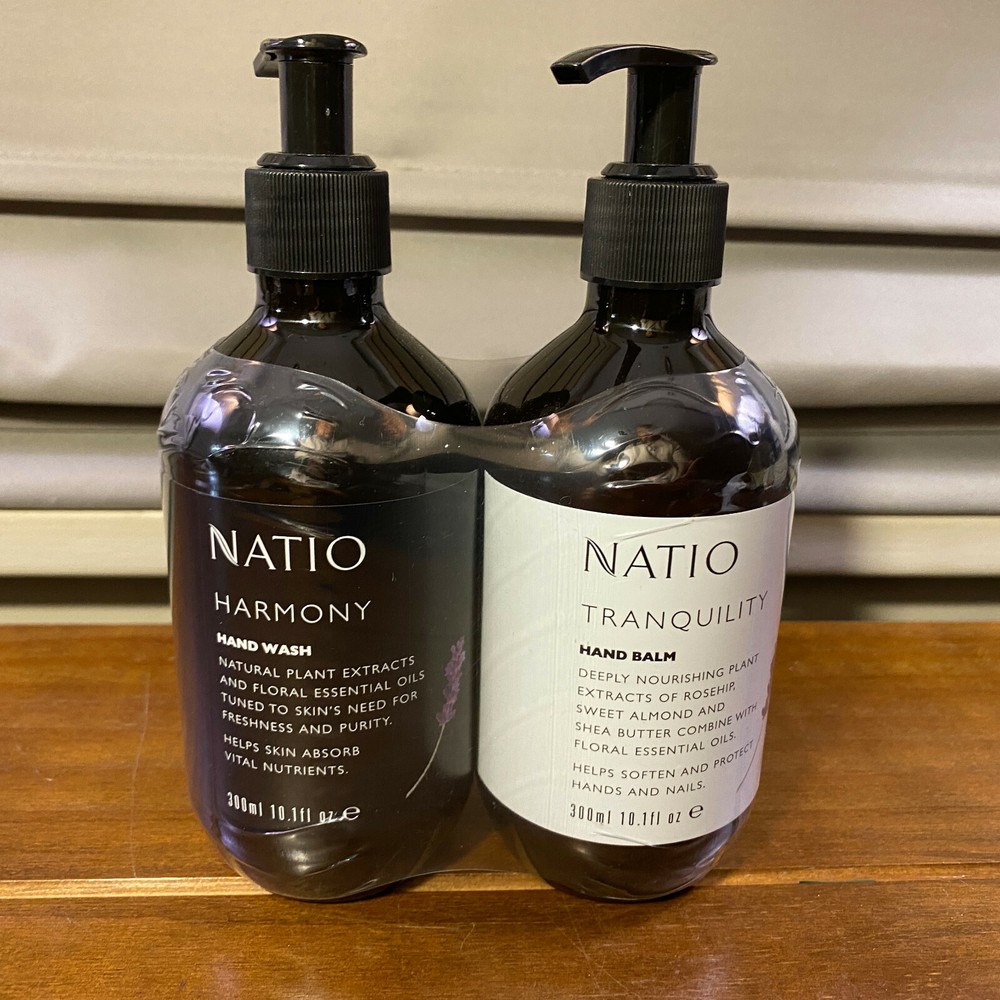 Natio Harmony Hand Wash & Tranquility Balm Set 10.1oz Ounce Each