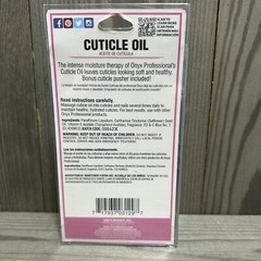 ONYX Professional Cuticle Oil Renews & Hydrates Nail Intense Moisture Therapy