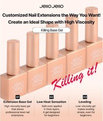 JELLOJELLO Killing Base Gel 10ml Nail Polish Korean Nail Base Gel K-Cosmetics