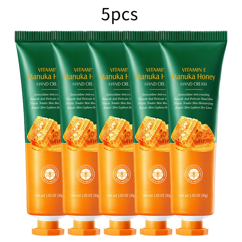 5Pcs Manuka Honey Hand Cream Prevent Dryness Hand Lotion Easy To Absorb 30g/pc