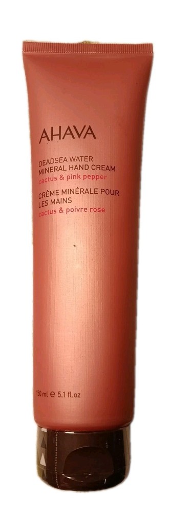 AHAVA Deadsea Water Mineral Hand Cream Cactus & Pink Pepper 5.1 Fl Oz/150mL New