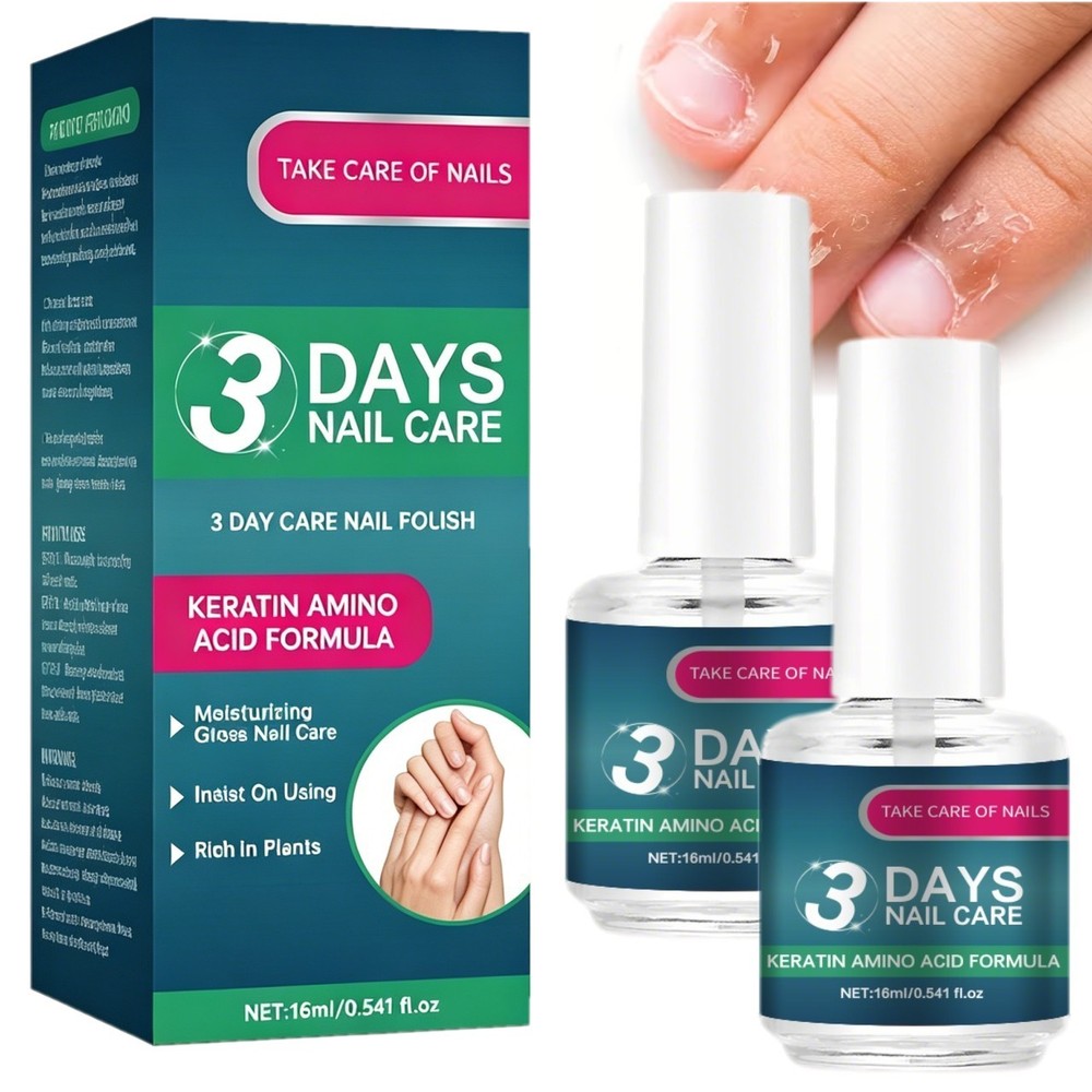 2X 3-Day Nail Strengthening Oil Quick Dry Moisturize Repair Fragile Peeling Nail