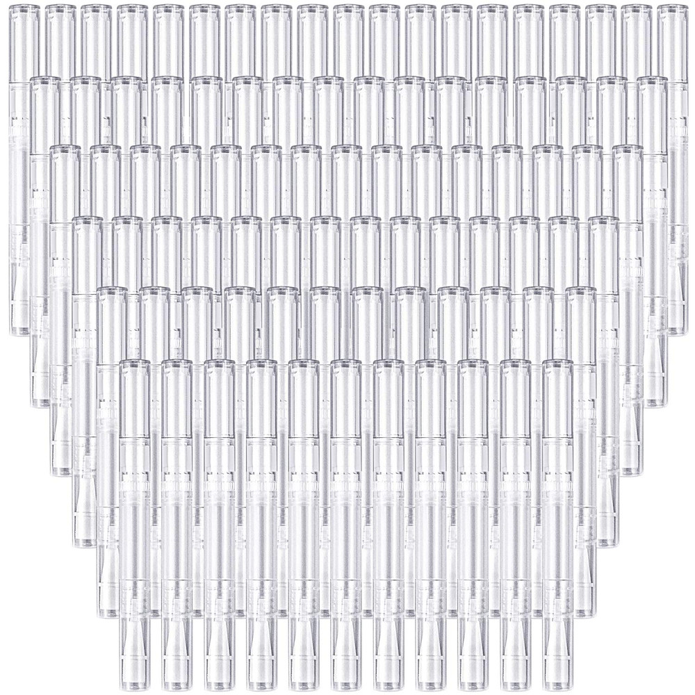 100 Pack 3Ml Transparent Twist Pens Empty Nail Oil Pen Brush, Cuticle Oil Pen Co