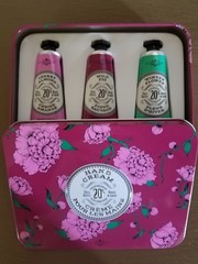 La Chatelaine 20% Shea Butter Hand Cream Tin Gift Set with Organic Argan Oil