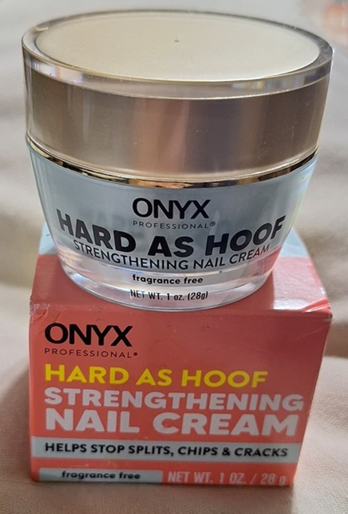 Onyx Professional Hard As Hoof Strengthening Nail Cream Fragrance Free 1 oz 28g