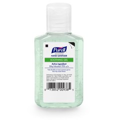 PURELL Advanced Hand Sanitizer Soothing Gel, Fresh 2 Fl Oz (Pack of 6), Clear