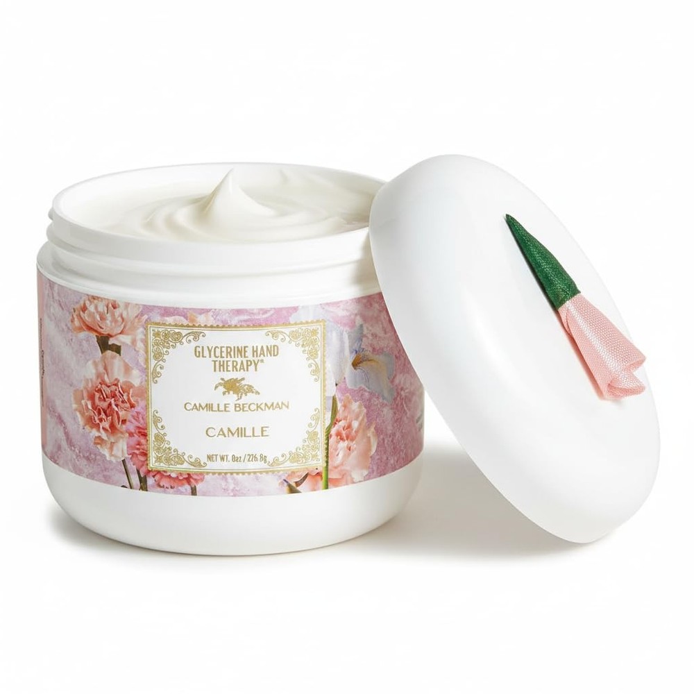 Camille Beckman Glycerine Hand Therapy Cream, 8 Ounce (Pack of 1), white