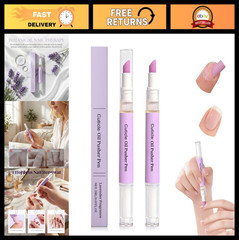 4-in-1 Cuticle Oil Pusher Pen Set – Moisturizing Nail Care, Cuticle Remover, 2 P