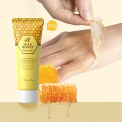 100g Milk Honey Hand Wax Gentle Exfoliating Peel-Off Hand Wax Deep Nourishment