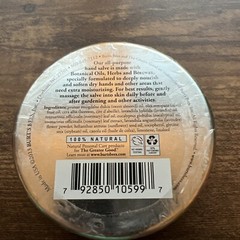 Burt’s Bees HAND SALVE 3 oz tin Farmer’s Friend 100% Natural beeswax Balm SEALED