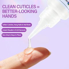 Ebanku Cuticle Remover Kit Nail Care Set with Cuticle Cream and Oil Pusher 2