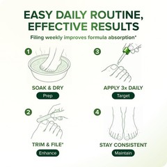 NAIL LAB Premium Natural Nail Care Routine with 1.7 Fl Oz (Pack of 1), Green