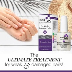 Nail Tek XTRA 4 Nail Ridge Filling for Weak, Damaged Nail 0.5oz