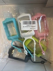 5 Pack 2oz Empty Hand Sanitizer Travel Size SQUEEZE-5PACK, Transparent