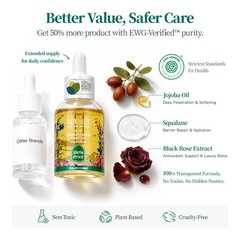 Apuree 100% Bio-Based Cuticle Oil: Nail 1 Fl Oz (Pack of 1), gold
