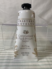 Crabtree & Evelyn CARAMELIZED FIG & BROWN SUGAR Hand Therapy 3.5 oz Cream NIB
