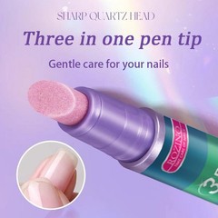 2-in-1 Cuticle Oil Pen, Cuticle Pusher Nail Oil Pen with Ceramic Tip 3.5ml