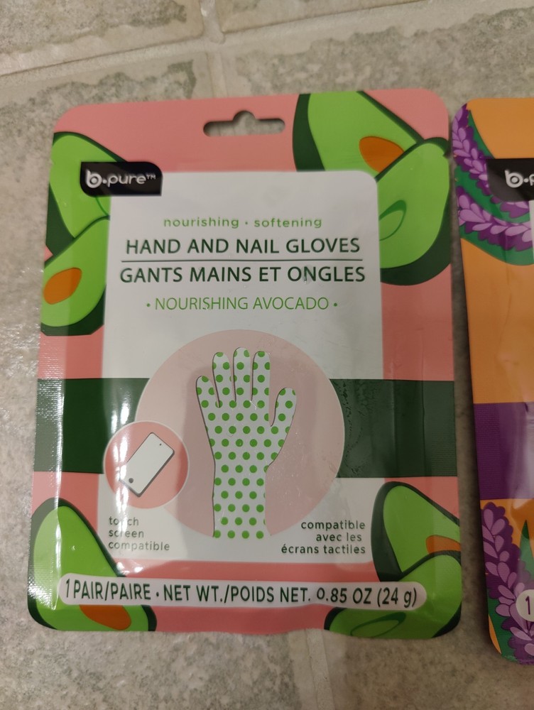 B- Pure Hand And Nail gloves 1 Pair 0. 85oz
