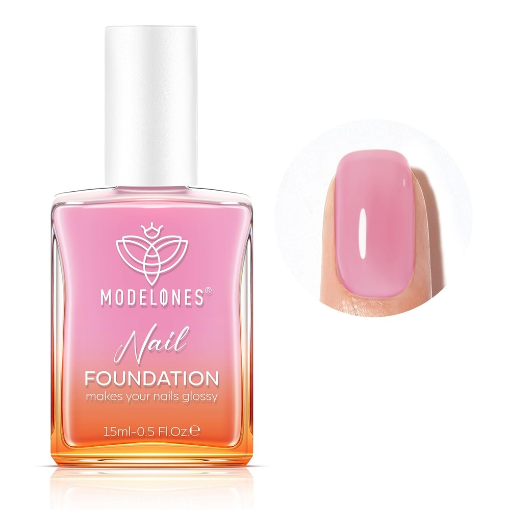 modelones Nail Strengthener 0.34 Fl Oz (Pack of 1), A6-Jelly Purple Pink