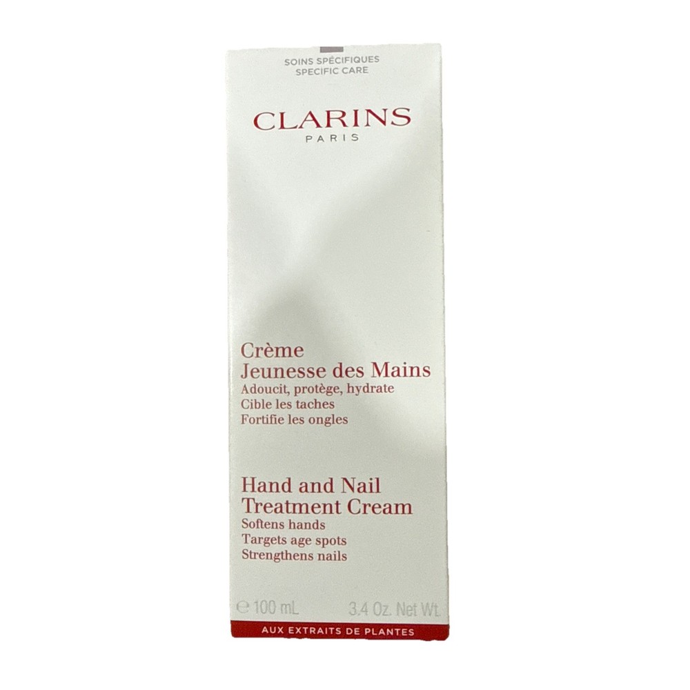 CLARINS HAND & NAIL TREATMENT CREAM 100ML/3.4OZ IN BOX SEALED TUBE
