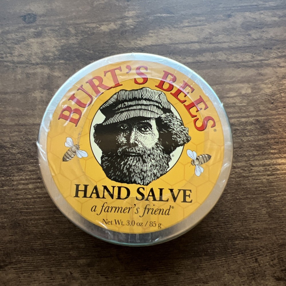 Burt’s Bees HAND SALVE 3 oz tin Farmer’s Friend 100% Natural beeswax Balm SEALED