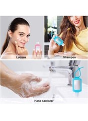 5 Pack 2oz Empty Hand Sanitizer Travel Size SQUEEZE-5PACK, Transparent
