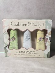 Crabtree & Evelyn hand therapy 3pc gift Set Nantucket Briar, Sweet Almond Oil &