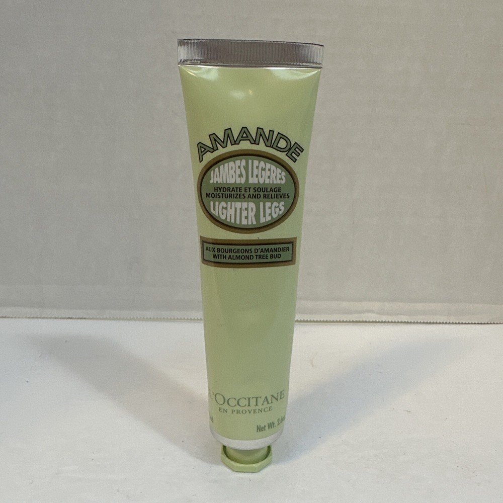 Loccitane Amande Lighter Legs Cream Almond 2.6oz 75ml No Box