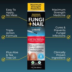 Fungi-Nail Anti-Fungal Liquid Solution, 1 Oz (Pack of 2), 1 Fl 2)