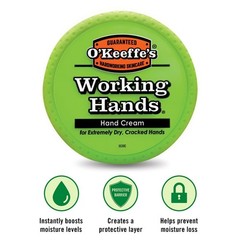 O’Keeffe’s Working Hands Hand Cream, 3.4 ounce Jar, (Pack of 6)