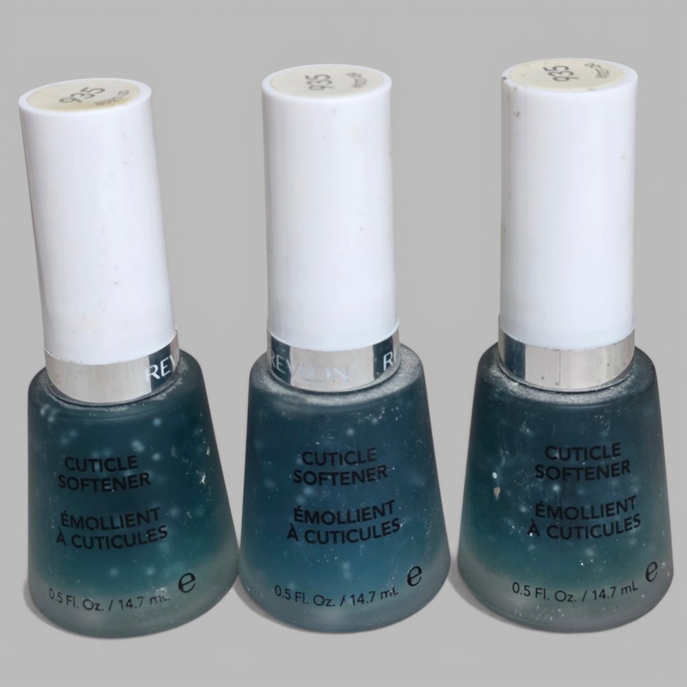 Revlon 3-Pack Cuticle Softener for Nails 935 – 0.5oz (14.7ml) Each – New HTF
