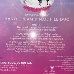 Simple Pleasures :: Winter Hand Cream and Nail File Duo :: 3.38 Fl Oz