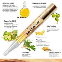 Bliss Kiss | 1 Vanilla Fragrance | Nail Oil Cuticle Pen w/Vitamin E & Jojoba⏤Nai