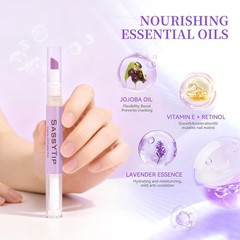 Ceramic Cuticle Pusher & Oil Pen, 2ml Rose/Lavender/Fragrance Free Scented Na…