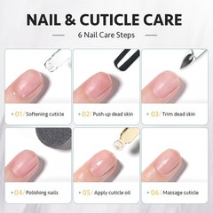 GAOY Cuticle Care Kit 0.68 Fl Oz (Pack of 2), Oil and Remover