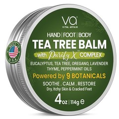 VITAL AFFAIR Tea Tree Oil Balm – Soothing Care for 4 Ounce (Pack of 1)