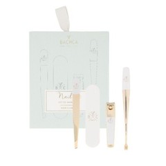BACHCA PARIS Manicure Kit, Tweezer, Nail Clipper, Cuticle Sticks, File, Pouch
