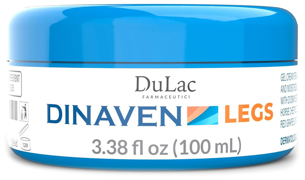 Dulac, Dinaven Legs Gel Cream, Cooling & Refreshing, with Diosmin & Menthol, Hor