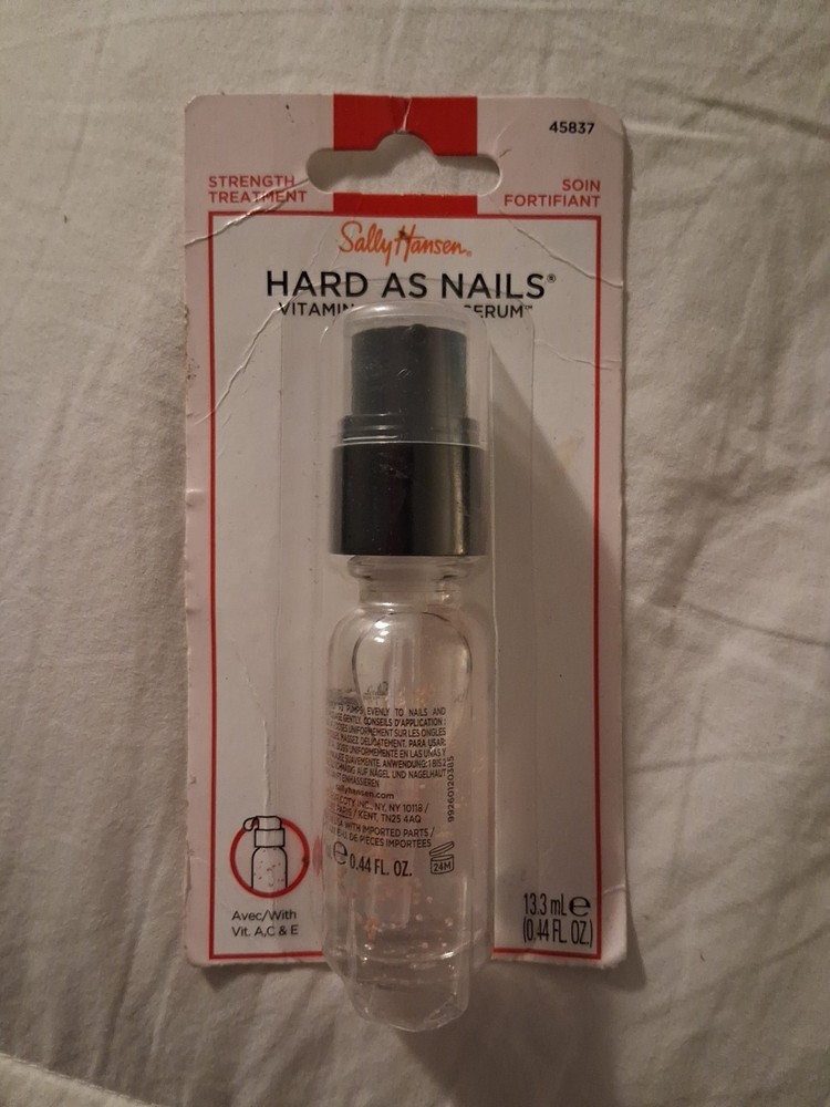 Sally Hansen Hard as Nails Nail Hardener, 45079 Rosy Tint – 0.45 Fl. Oz.