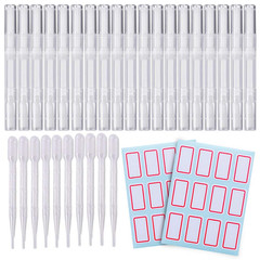 20 PCS Cuticle Oil Pens Transparent Twist Pens Cosmetic Container Empty Cuticle