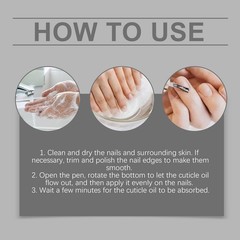 Cuticle Oil Pen Nail Care Moisturizing Nourishing Strengthening Hydrating