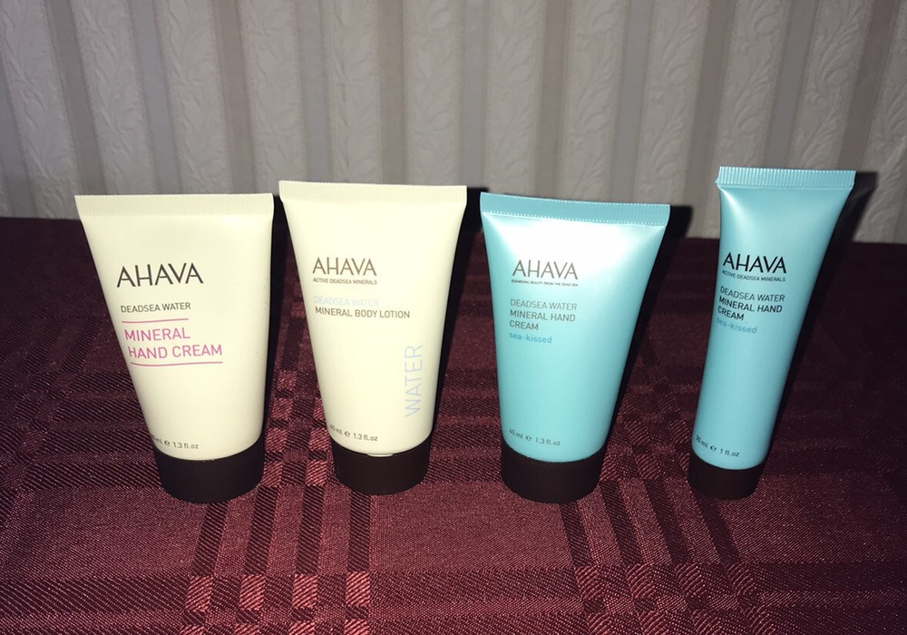 4X AHAVA Deadsea Mineral Hand Cream Sea Kissed & Body Lotion Water 1.3oz Lot
