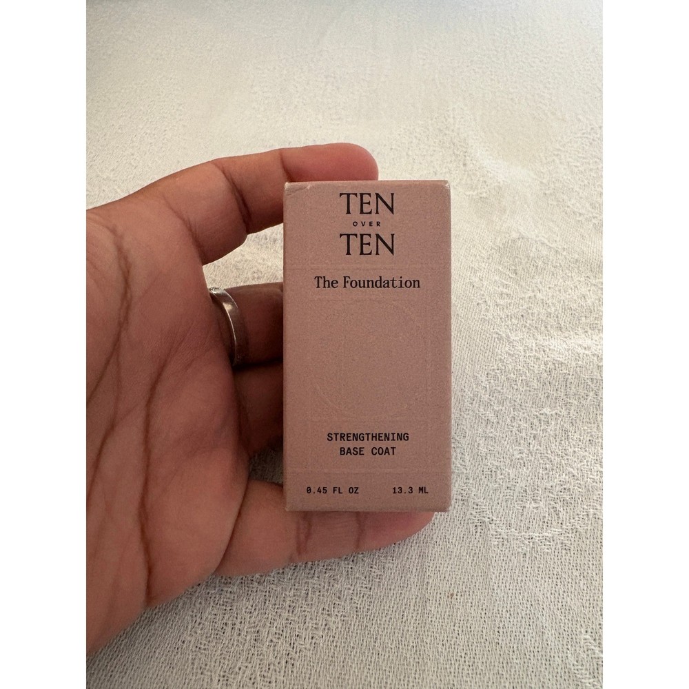 TEN OVER TEN The Foundation Strengthening Base Coat Nail Treatment 0.45 fl oz